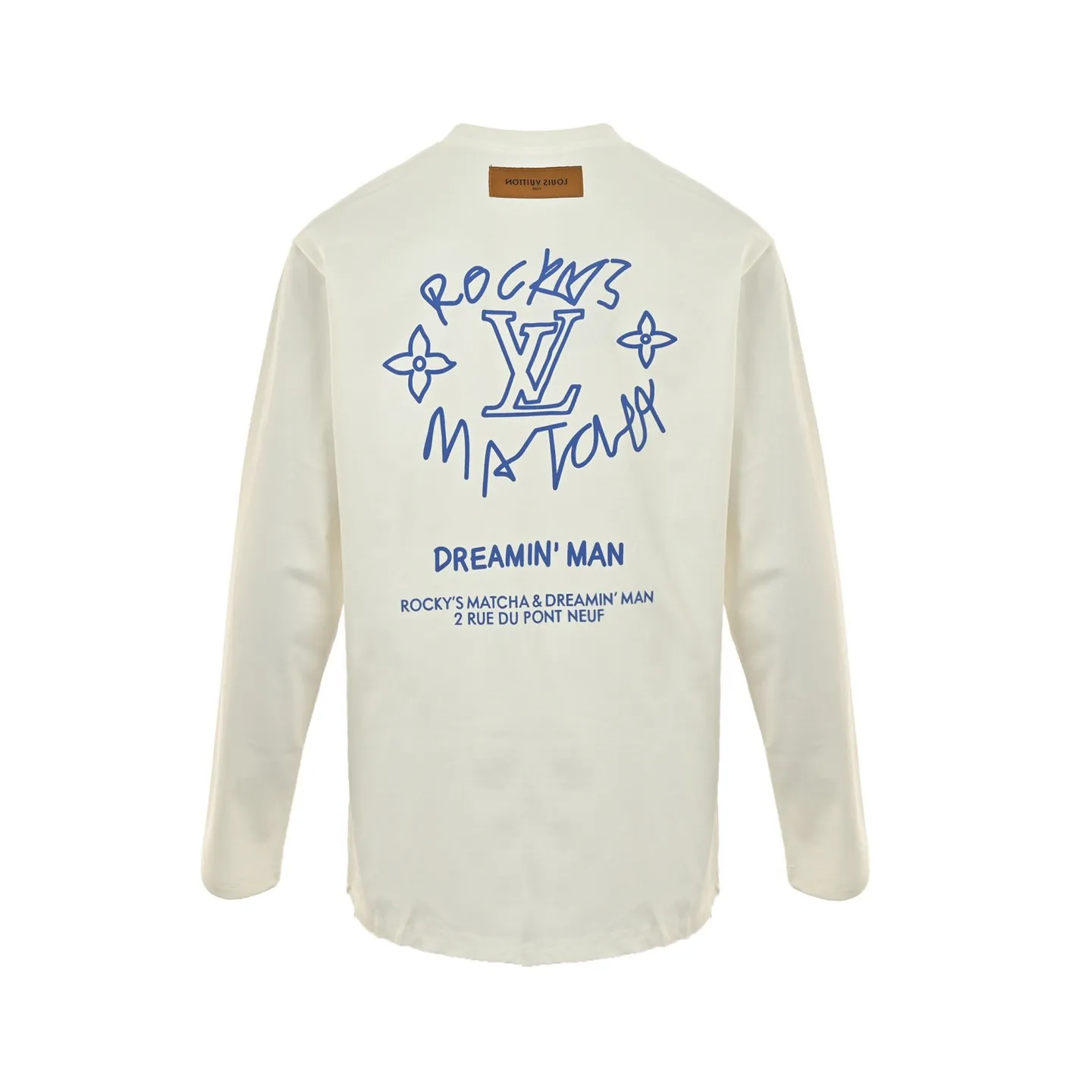 Louis Vuitton/Louis Vuitton 25Fw Dreamer graffiti slogan new flower long-sleeved T-shirt